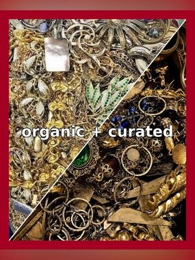 2 LB Vintage Mod Jewelry Lot | 1 LB Organic Pull + 1 LB Curated to Your Style